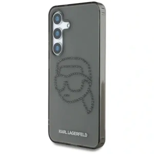 Hurtownia GSM - Karl Lagerfeld Logo cu cap de Karl cu cristale Samsung Galaxy S25 negru - KLD21913 - {ean13} - Hurt
