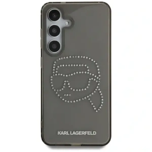 Hurtownia GSM - Karl Lagerfeld Logo cu cap de Karl cu cristale Samsung Galaxy S25 negru - KLD21913 - {ean13} - Hurt