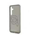 Wholesale Karl Lagerfeld Rhinestones Karl Head Logo Samsung Galaxy S25 black - KLD21913 - {ean13} - Hurt