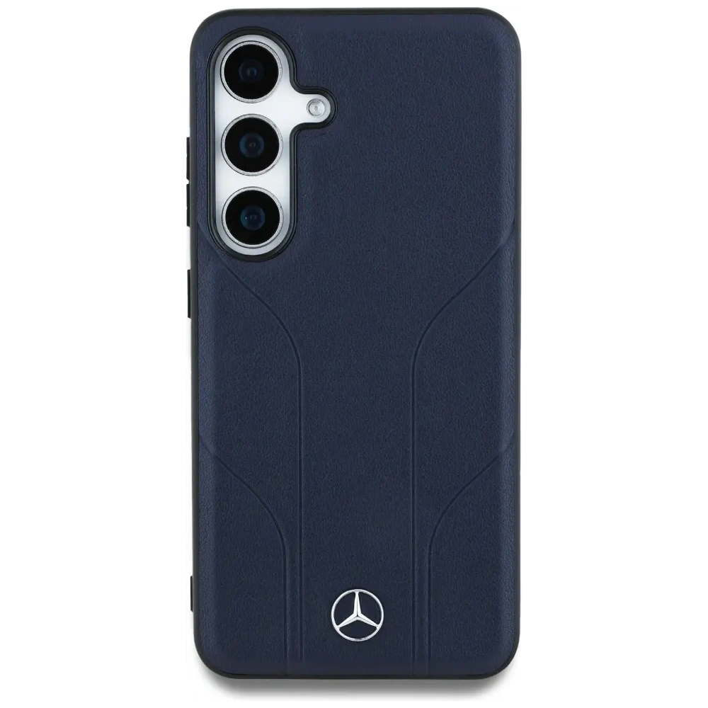 Hurtownia GSM - Mercedes Leder mit geprägten Linien MagSafe Samsung Galaxy S25 blau - MRS308 - {ean13} - Hurt