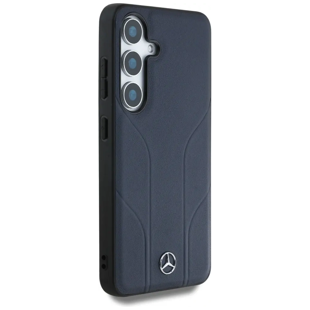 Hurtownia GSM - Mercedes Leder mit geprägten Linien MagSafe Samsung Galaxy S25 blau - MRS308 - {ean13} - Hurt