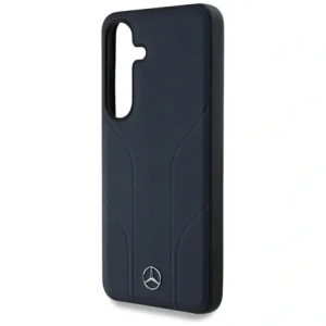 Hurtownia GSM - Mercedes Piele cu Linii Debossate MagSafe Samsung Galaxy S25 albastru - MRS308 - {ean13} - Hurt