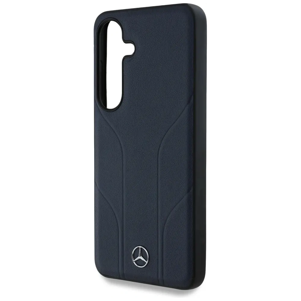 Hurtownia GSM - Mercedes Leder mit geprägten Linien MagSafe Samsung Galaxy S25 blau - MRS308 - {ean13} - Hurt