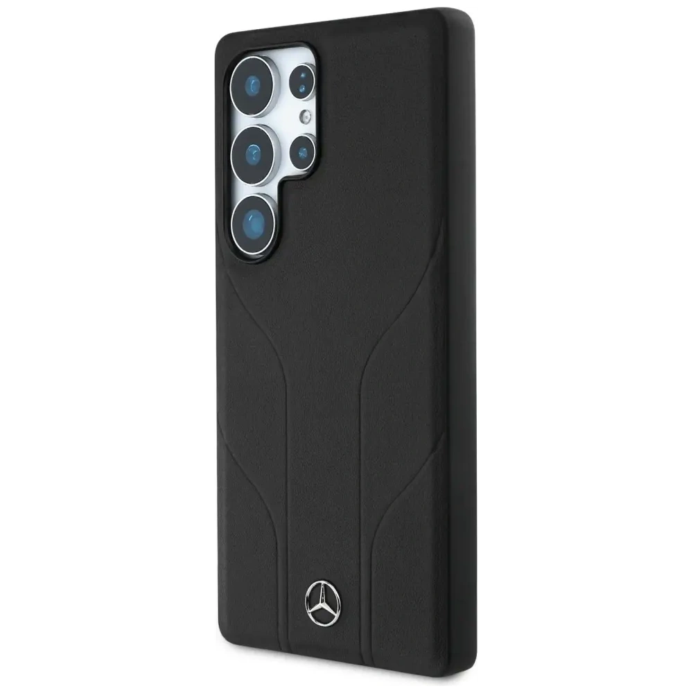 Hurtownia GSM - Mercedes Leder mit debossierten Linien MagSafe Samsung Galaxy S25 Ultra schwarz - MRS309 - {ean13} - Hurt