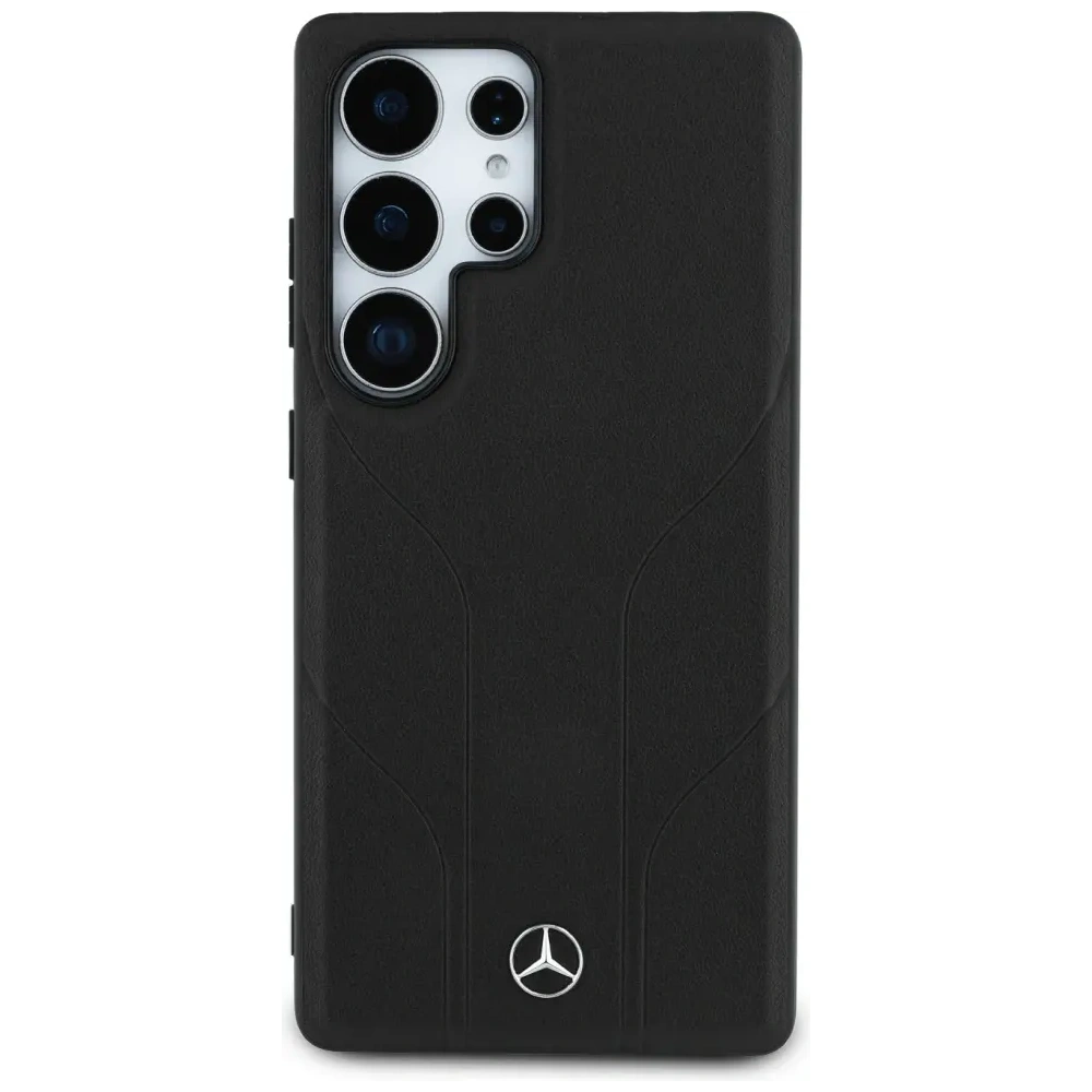 Hurtownia GSM - Mercedes Leder mit debossierten Linien MagSafe Samsung Galaxy S25 Ultra schwarz - MRS309 - {ean13} - Hurt