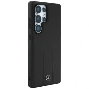 Hurtownia GSM - Mercedes Leder mit debossierten Linien MagSafe Samsung Galaxy S25 Ultra schwarz - MRS309 - {ean13} - Hurt