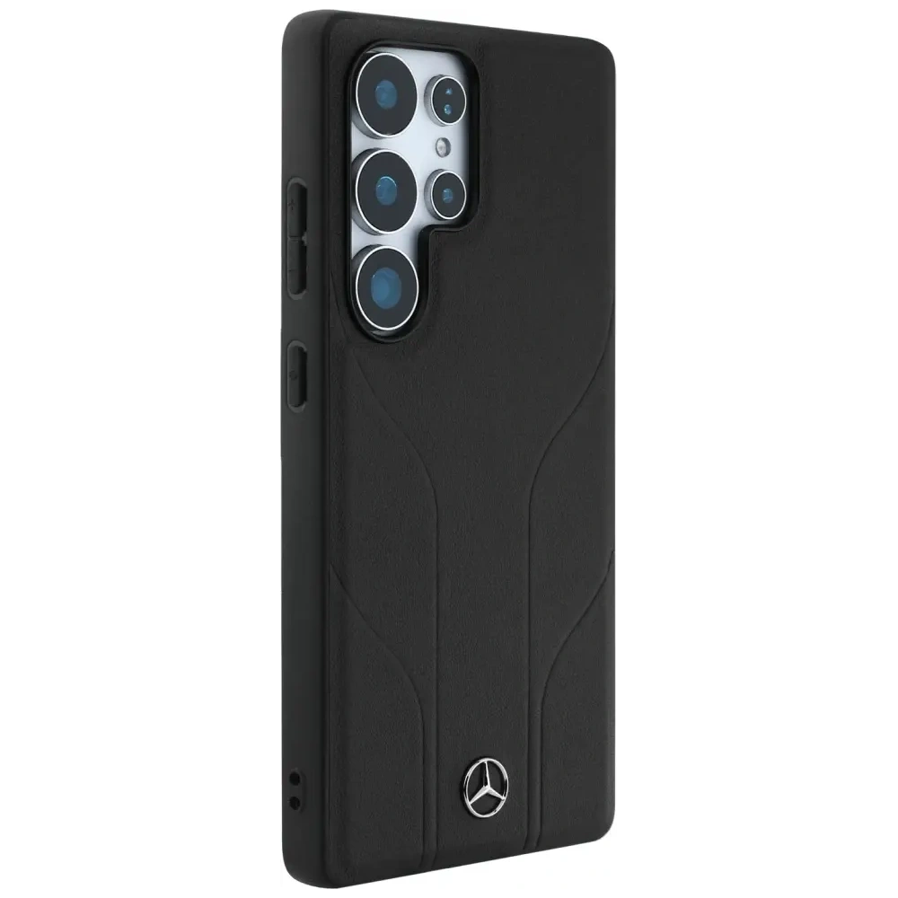 Hurtownia GSM - Mercedes Bőr debossed vonalak MagSafe Samsung Galaxy S25 Ultra fekete - MRS309 - {ean13} - Hurt
