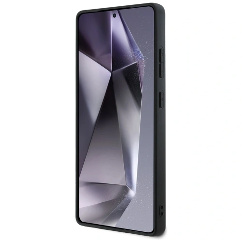 Etui Mercedes Leather Debossed Lines MagSafe do Samsung Galaxy S25 Ultra czarny