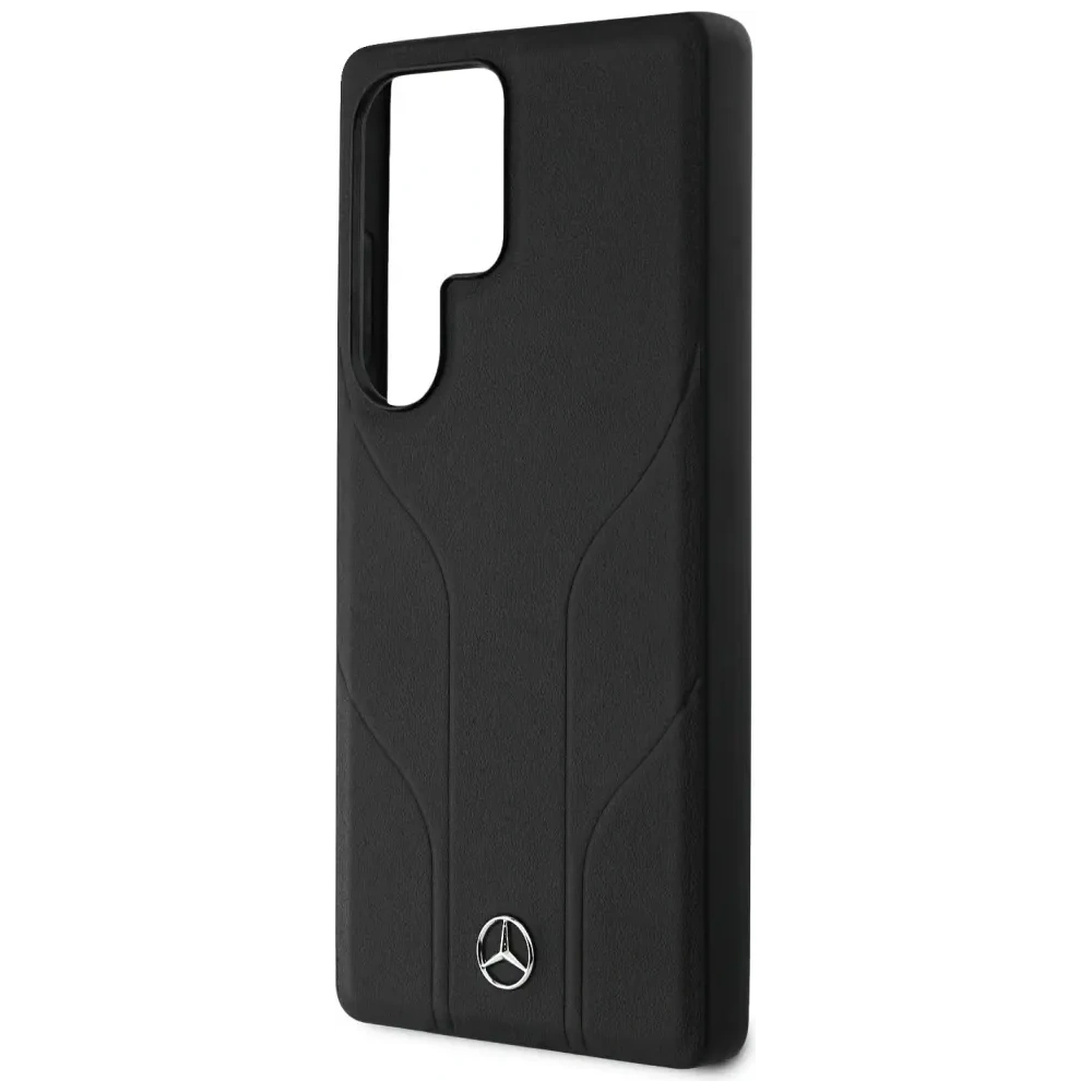 Hurtownia GSM - Etui Mercedes Leather Debossed Lines MagSafe pro Samsung Galaxy S25 Ultra černé - MRS309 - {ean13} - Hurt
