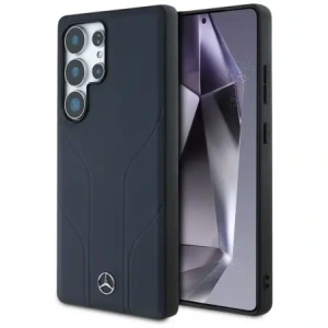 Hurtownia GSM - Mercedes Bőr debossed vonalak MagSafe Samsung Galaxy S25 Ultra kék - MRS310 - {ean13} - Hurt