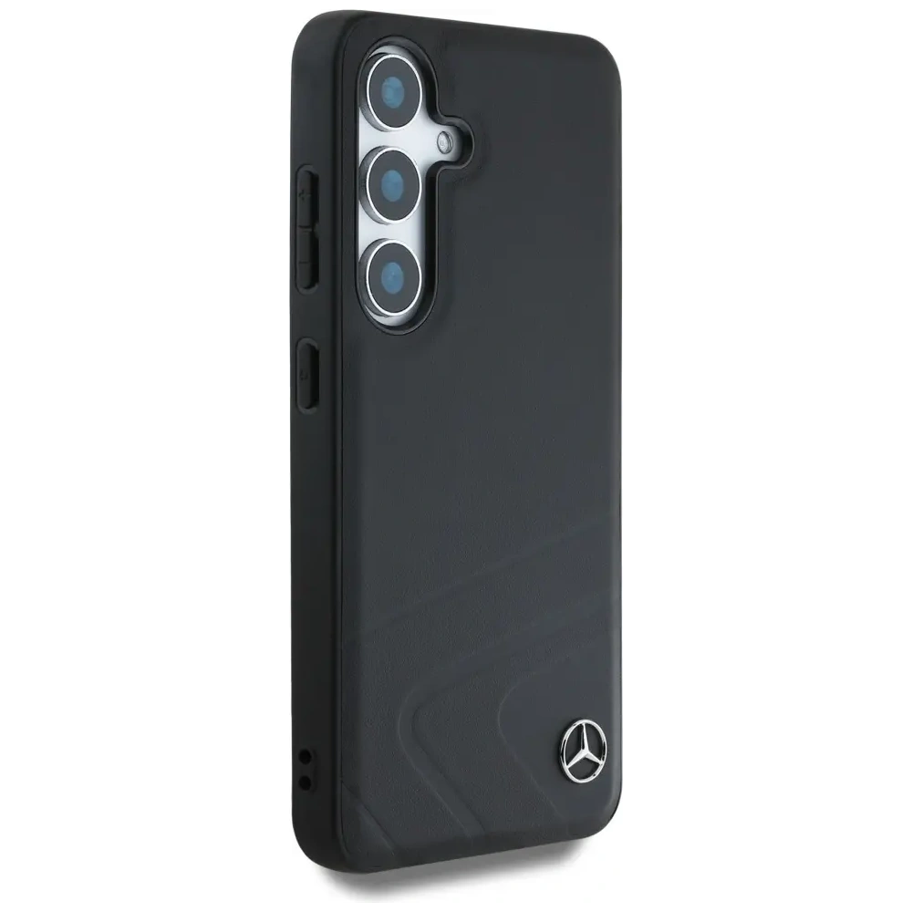 Hurtownia GSM - Mercedes Leder Horizontale Prägung Kurven MagSafe Samsung Galaxy S25 schwarz - MRS312 - {ean13} - Hurt