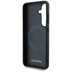 Hurtownia GSM - Mercedes Piele Curbe Debosate Orizontale MagSafe Samsung Galaxy S25 negru - MRS312 - {ean13} - Hurt