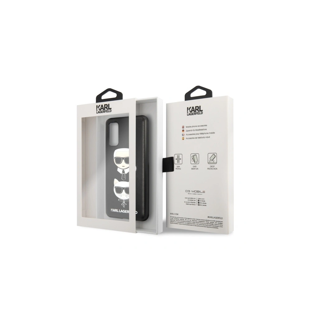 Hurtownia GSM - Etui Karl Lagerfeld KLHCS62KICKC Samsung Galaxy S20 G980 hardcase czarny/black Karl & Choupette - KLD268BLK - {ean13} - Hurt