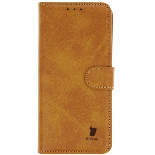 Etui z klapką Bizon Case Pocket do Google Pixel 9a brązowe
