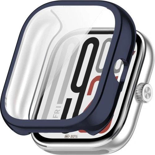 Etui z osłoną ekranu Bizon Case Watch Felipe do Xiaomi Redmi Watch 5 niebieskie