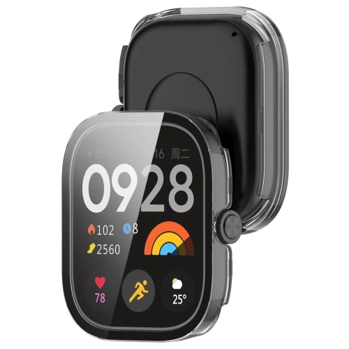 Etui ze szkłem do zegarka Bizon Case+Glass Watch do Xiaomi Redmi Watch 5 przezroczyste