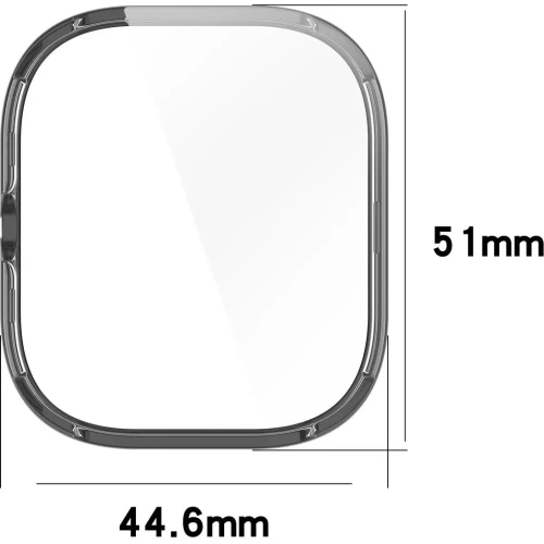 Etui ze szkłem do zegarka Bizon Case+Glass Watch do Xiaomi Redmi Watch 5 przezroczyste