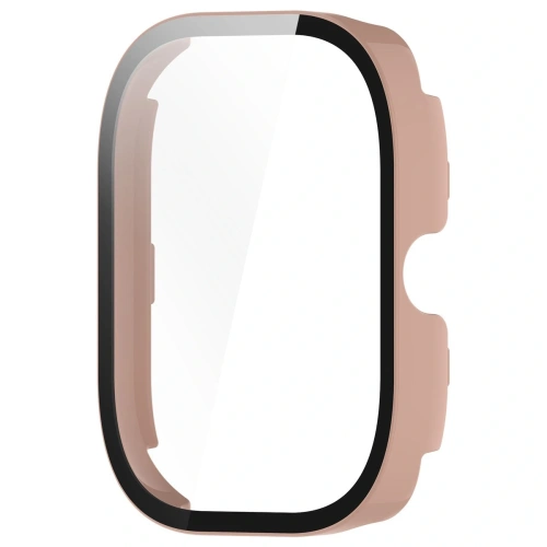 Etui ze szkłem do zegarka Bizon Case+Glass Watch do Xiaomi Redmi Watch 5 różowe