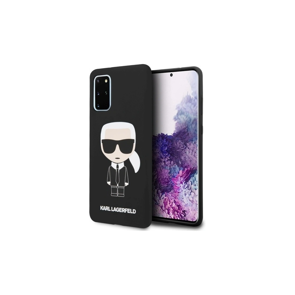 Hurtownia GSM - Etui Karl Lagerfeld KLHCS67SLFKBK Samsung Galaxy S20+ Plus G985 hardcase černý/black Silicone Iconic - KLD270BLK - {ean13} - Hurt