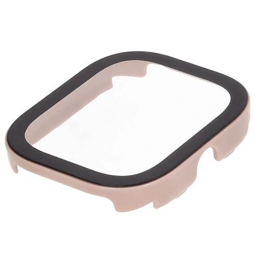 Etui ze szkłem do zegarka Bizon Case+Glass Watch do Xiaomi Redmi Watch 5 różowe