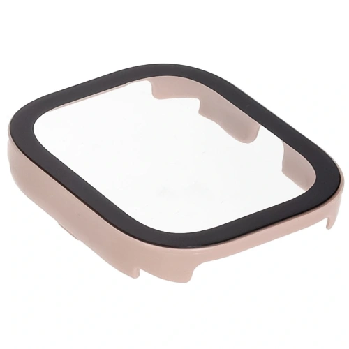 Etui ze szkłem do zegarka Bizon Case+Glass Watch do Xiaomi Redmi Watch 5 różowe