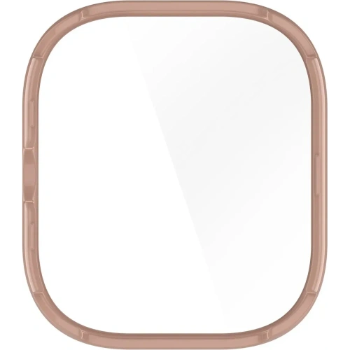 Etui ze szkłem do zegarka Bizon Case+Glass Watch do Xiaomi Redmi Watch 5 różowe