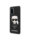 Hurtownia GSM - Etui Karl Lagerfeld KLHCS67SLFKBK Samsung Galaxy S20+ Plus G985 hardcase czarny/black Silicone Iconic - KLD270BLK - {ean13} - Hurt