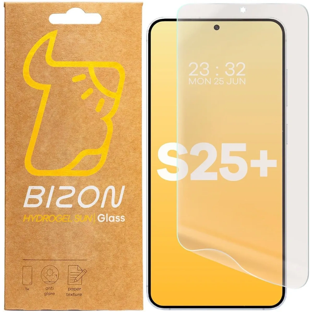 Hurtownia GSM - Bizon üvegfólia Nap Samsung Galaxy S25+ Plus [2 Csomag] - BIZ8535 - {ean13} - Hurt