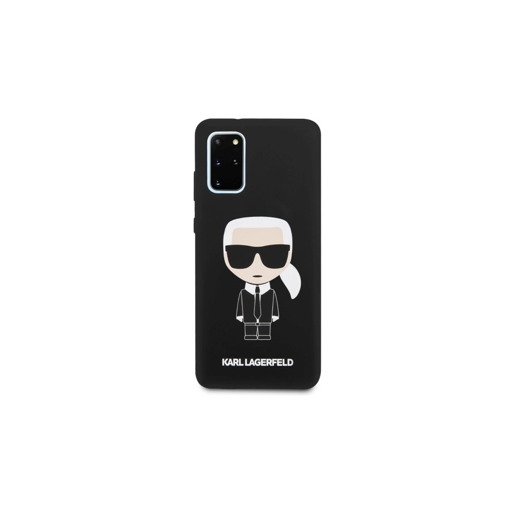 Hurtownia GSM - Etui Karl Lagerfeld KLHCS67SLFKBK Samsung Galaxy S20+ Plus G985 hardcase černý/black Silicone Iconic - KLD270BLK - {ean13} - Hurt