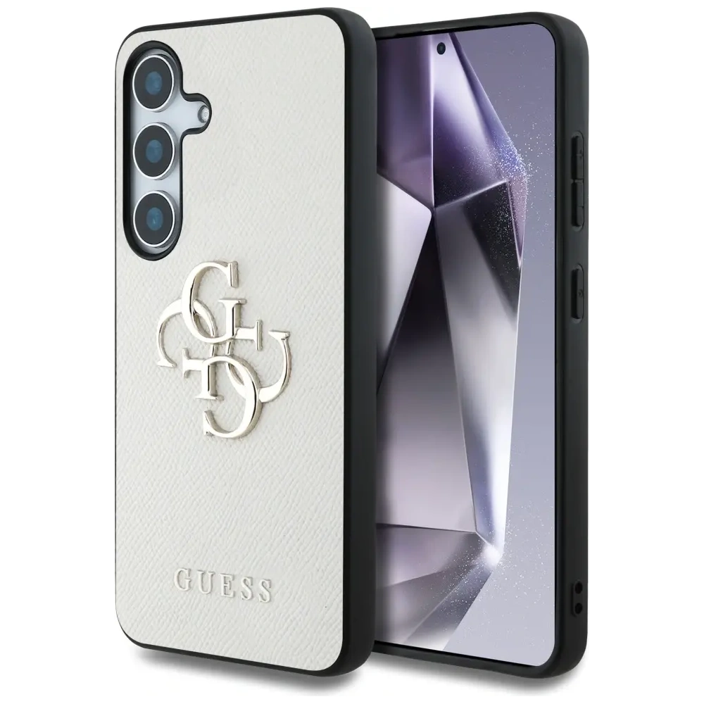 Hurtownia GSM - Etui Guess Grained Big 4G Logo Small Classic Logo do Samsung Galaxy S25 beżowy - GUE4318 - {ean13} - Hurt