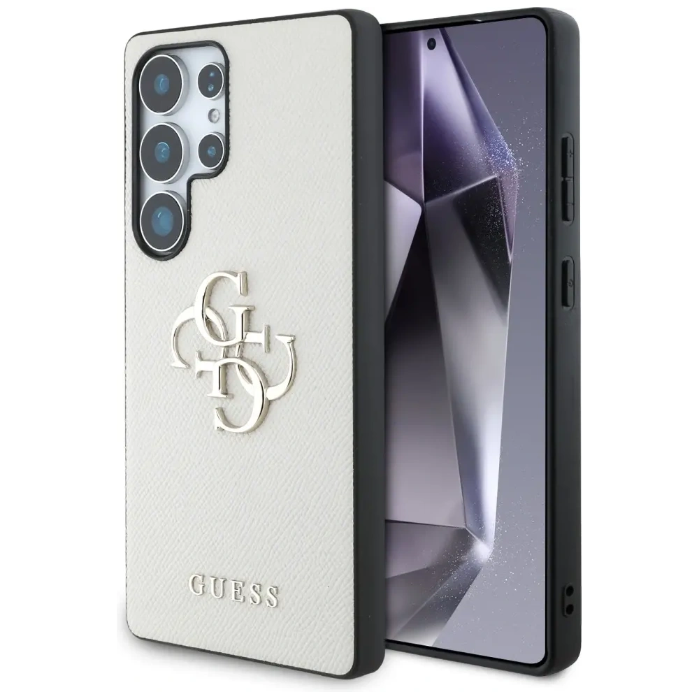 Hurtownia GSM - Guess Gegraniertes Big 4G-Logo Kleines Klassisches Logo Samsung Galaxy S25 Ultra beige - GUE4319 - {ean13} - Hurt