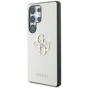 Wholesale Guess Grained Big 4G Logo Small Classic Logo Samsung Galaxy S25 Ultra beige - GUE4319 - {ean13} - Hurt