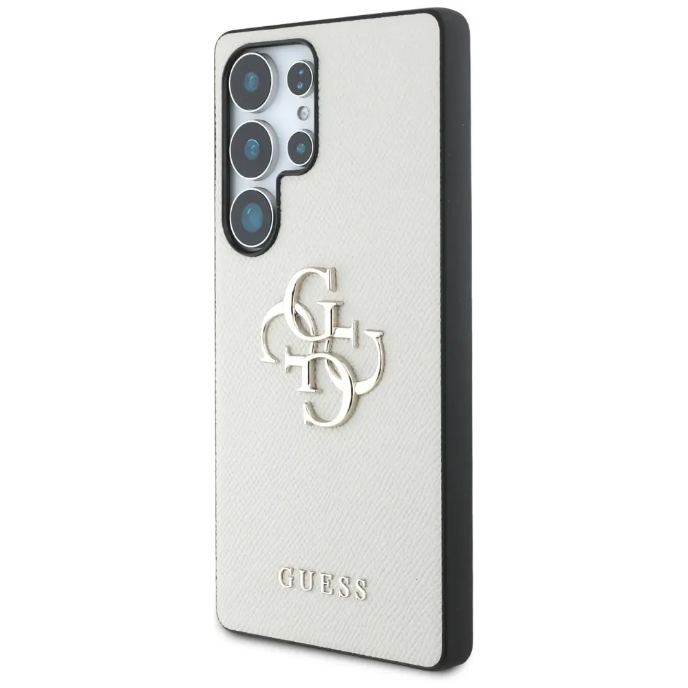 Hurtownia GSM - Guess Grained Big 4G Logo Small Classic Logo Samsung Galaxy S25 Ultra bézs - GUE4319 - {ean13} - Hurt
