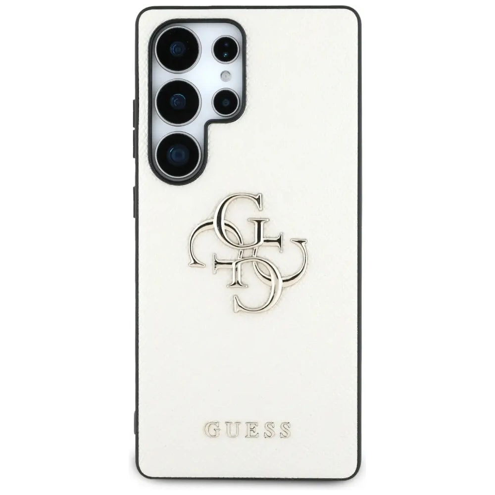 Hurtownia GSM - Guess Grained Big 4G Logo Small Classic Logo Samsung Galaxy S25 Ultra bézs - GUE4319 - {ean13} - Hurt