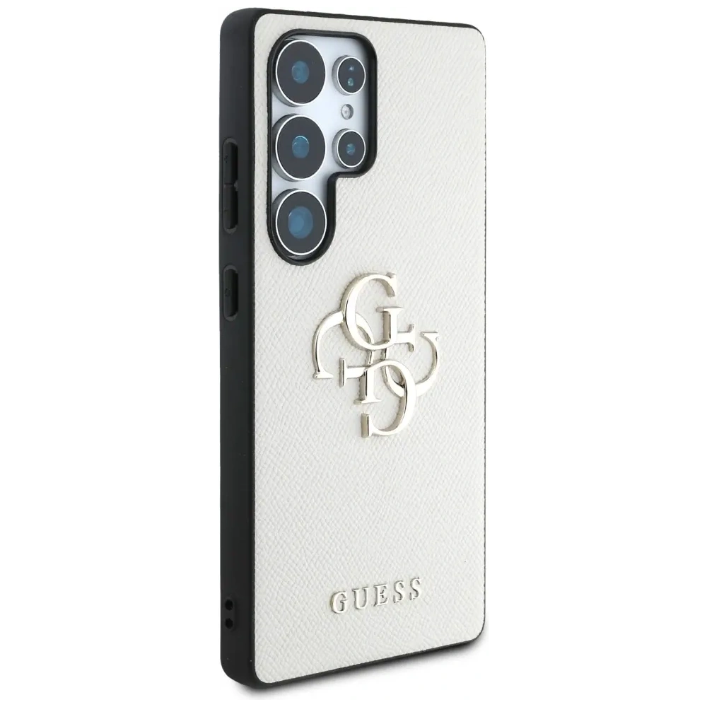 Hurtownia GSM - Guess Gegraniertes Big 4G-Logo Kleines Klassisches Logo Samsung Galaxy S25 Ultra beige - GUE4319 - {ean13} - Hurt