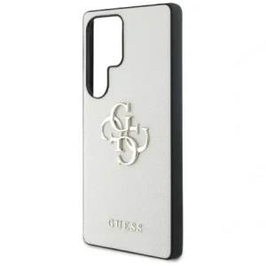 Wholesale Guess Grained Big 4G Logo Small Classic Logo Samsung Galaxy S25 Ultra beige - GUE4319 - {ean13} - Hurt