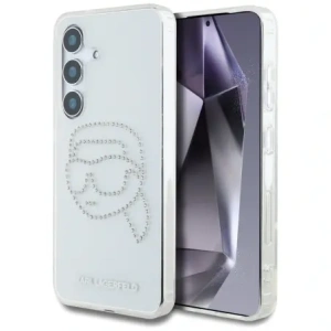Hurtownia GSM - Karl Lagerfeld Logo cu cap de Karl din strasuri Samsung Galaxy S25 transparent - KLD21914 - {ean13} - Hurt