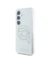 Hurtownia GSM - Karl Lagerfeld Logo cu cap de Karl din strasuri Samsung Galaxy S25 transparent - KLD21914 - {ean13} - Hurt
