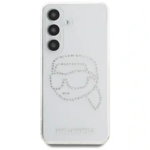Hurtownia GSM - Karl Lagerfeld Logo cu cap de Karl din strasuri Samsung Galaxy S25 transparent - KLD21914 - {ean13} - Hurt