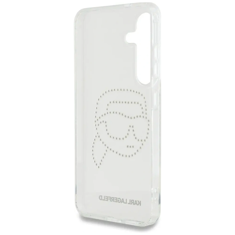 Hurtownia GSM - Karl Lagerfeld Logo cu cap de Karl din strasuri Samsung Galaxy S25 transparent - KLD21914 - {ean13} - Hurt