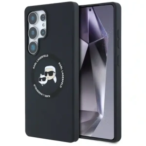 Karl Lagerfeld Silicone Double Heads And Circle MagSafe Samsung Galaxy S25 Ultra black