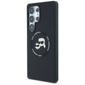 Karl Lagerfeld Silicone Double Heads And Circle MagSafe Samsung Galaxy S25 Ultra black