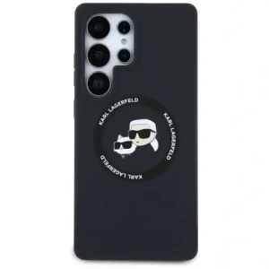 Karl Lagerfeld Silicone Double Heads And Circle MagSafe Samsung Galaxy S25 Ultra black