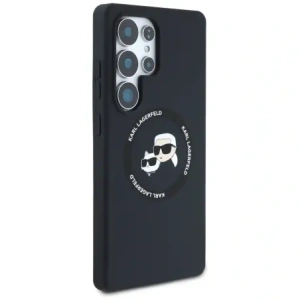 Karl Lagerfeld Silicone Double Heads And Circle MagSafe Samsung Galaxy S25 Ultra black