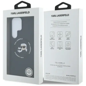Karl Lagerfeld Silicone Double Heads And Circle MagSafe Samsung Galaxy S25 Ultra black