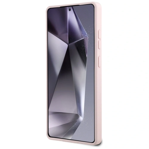 Etui Karl Lagerfeld Silicone Double Heads And Circle MagSafe do Samsung Galaxy S25 Ultra różowy