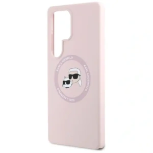 Hurtownia GSM - Karl Lagerfeld Silikon Doppelköpfe und Kreis MagSafe Samsung Galaxy S25 Ultra pink - KLD21917 - {ean13} - Hurt