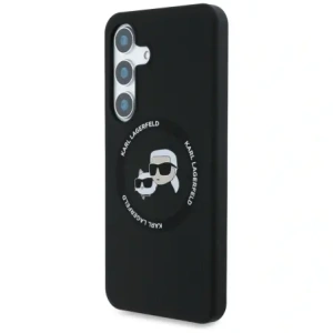 Hurtownia GSM - Karl Lagerfeld Capace din silicon cu două capete și cerc MagSafe Samsung Galaxy S25+ Plus negru - KLD21918 - {ean13} - Hurt
