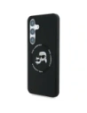 Hurtownia GSM - Karl Lagerfeld Capace din silicon cu două capete și cerc MagSafe Samsung Galaxy S25+ Plus negru - KLD21918 - {ean13} - Hurt
