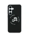 Hurtownia GSM - Karl Lagerfeld Capace din silicon cu două capete și cerc MagSafe Samsung Galaxy S25+ Plus negru - KLD21918 - {ean13} - Hurt
